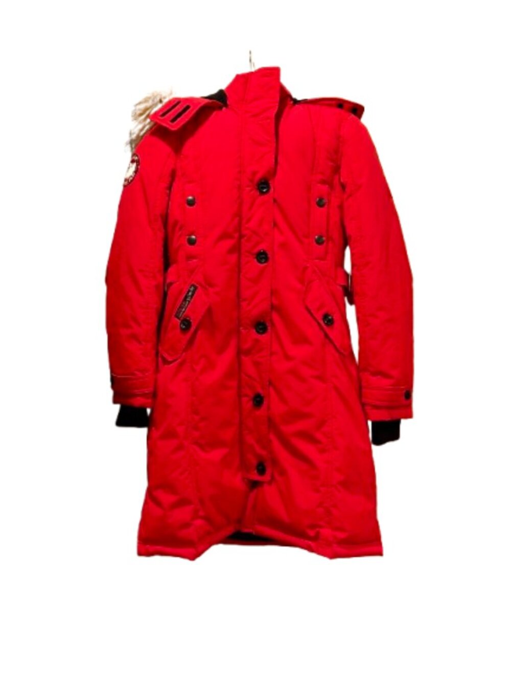 Canada Weather Gear Super Triple Goose Parka – Red – Women’s Size Small – Like N